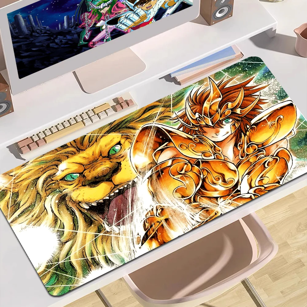 Animation Knights Of The Zodiac Rubber XXL PC Gaming Mouse Pad Gamer Desk Mats Keyboard Pad Mause Pad Muismat Desktop Mat 4