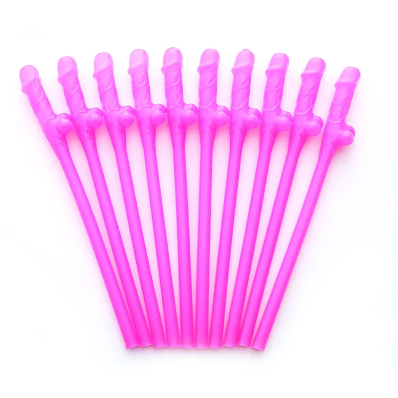 10/20/30 Willy Penis Dick Straw Straws Hens Night Party Mix Colours Nude  Pink