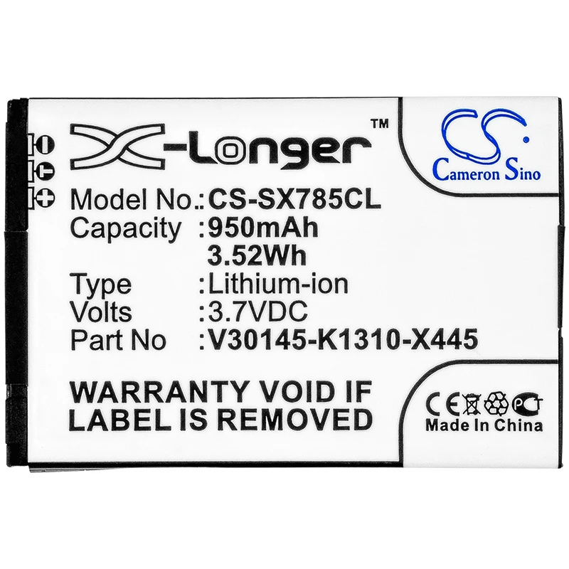 Batteria Cameron Sino 830Mah/950Mah Per Unify Sl4,Sl5,Wl3, Per Siemens Gigaset Sl78H,Sl780,Sl785,Sl788,Sl400,Sl400A,Sl400H