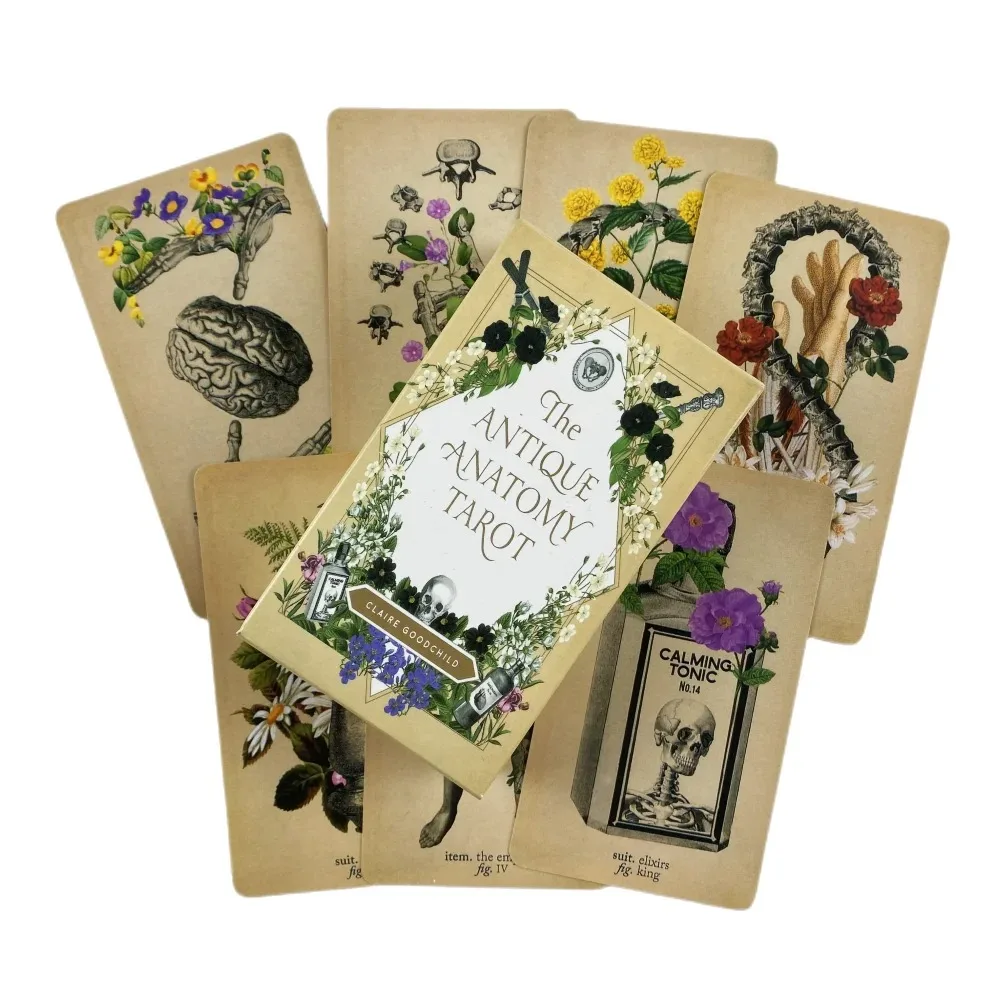 

The Antique Anatomy Tarots 78-Card Deck Full English Oracle Cards Divination Fate Family Party Board Game
