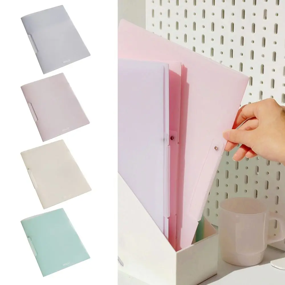 PP A4 Clipboard New Rotating Side Open Buckle Loose Leaf Loose Leaf File Binder Contract Clamp Business File Bag Document Folder