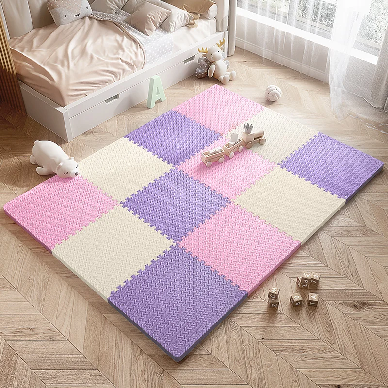 

Foam floor mat stitching thickened household carpet crawling mat bedroom children's anti-fall floor baby cushion crawling mat