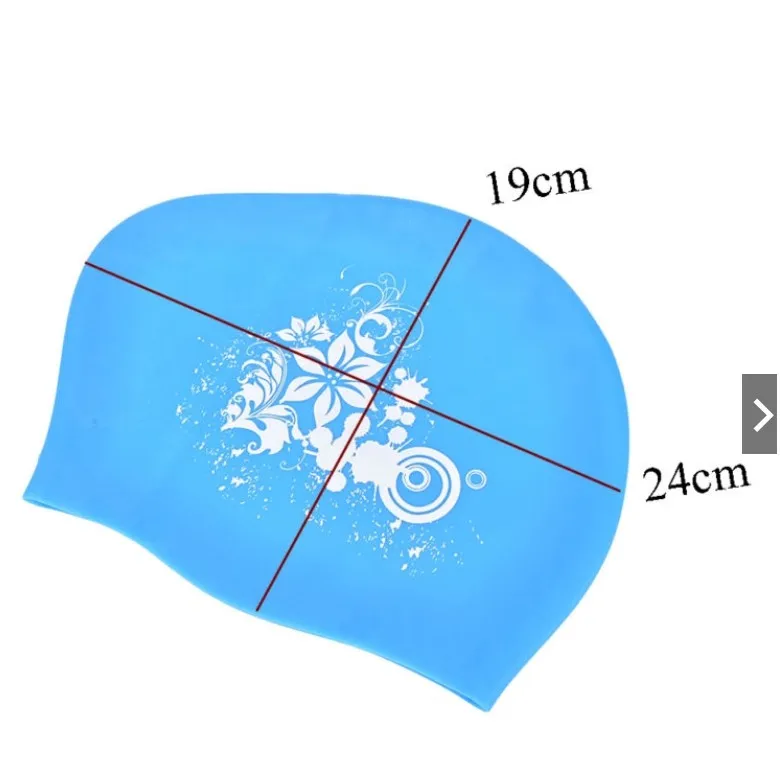 Silicone Swimming Cap for Long Hair Women's Waterproof Swim Caps Ladies Diving Hood hat for kids garras natacion casquette 2