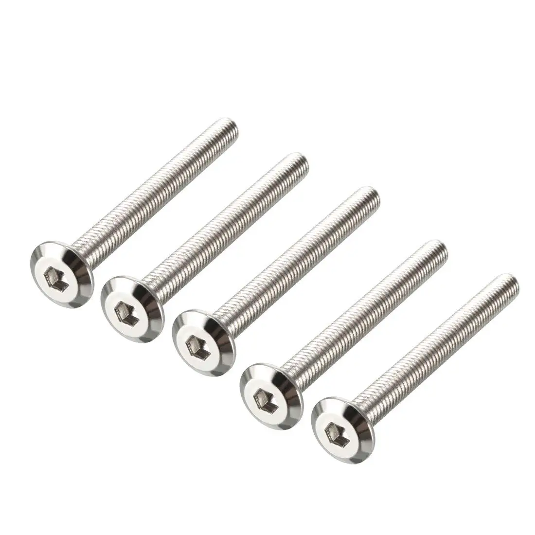 

Kidisoii M6x60mm Furniture Bolts Hex Socket Screws Fastener Carbon Steel 5pcs