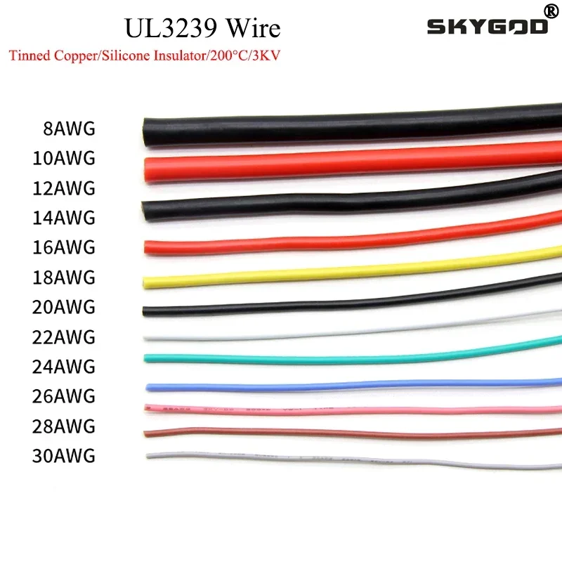 Filo Cavo Silicone Flessibile UL 2AWG - 30AWG Alta Temperatura - Foto 5