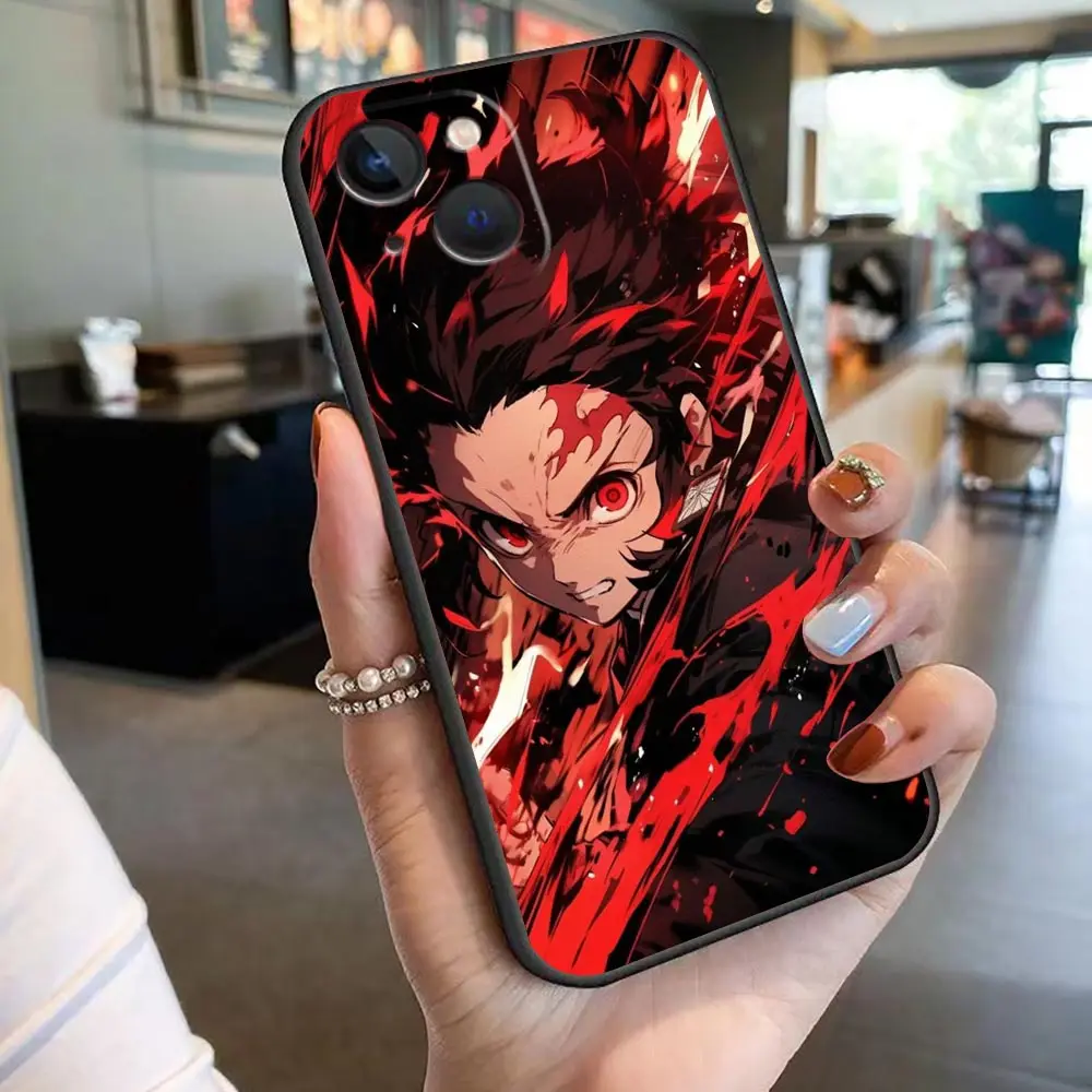 thumbnail image 1 of TanjiRo Nezuko Demon Slayer funda de teléfono para Apple 16 iphone 15 14 13 12 11 Pro XS Max Mini X SE 8 7 Plus funda Capa, 1 of 5