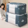 1pc Blue/White Quilt Clothes Storage Bag Moisture Dust Proof Proof Organizer Big Capacity Duvet Blanket Sorting Bags 3