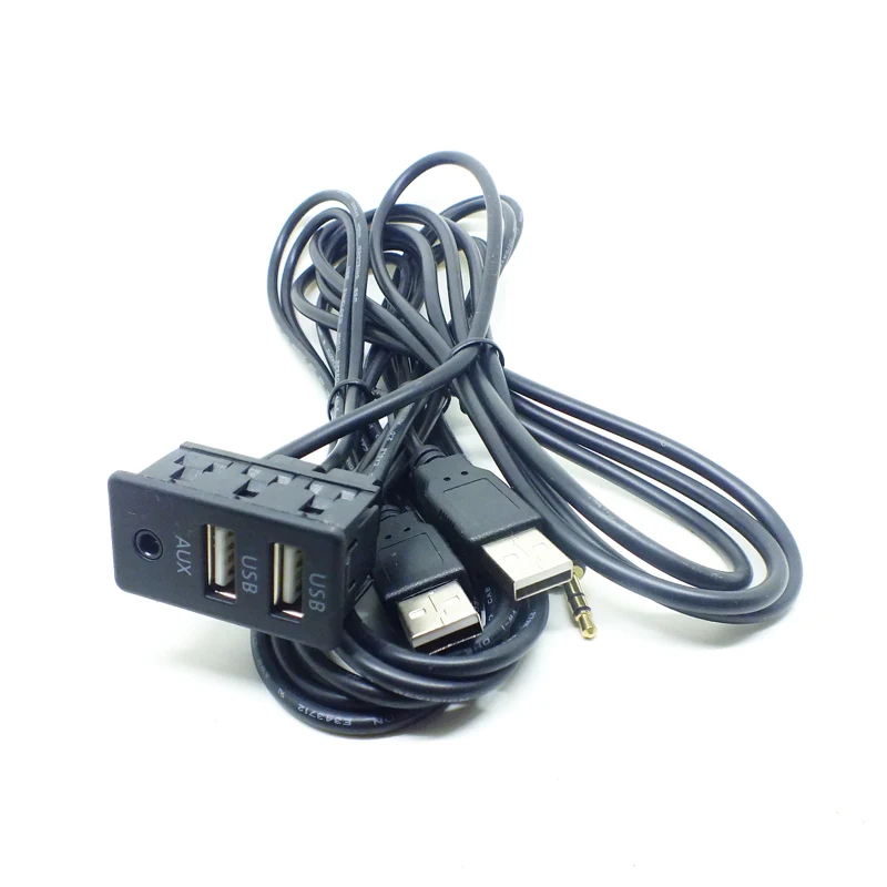 

Универсальный модифицированный двойной USB интерфейс для автомобиля 1 шт. + зарядка интерфейса AUX USB "сделай сам" для наращивания переключатель сиденья