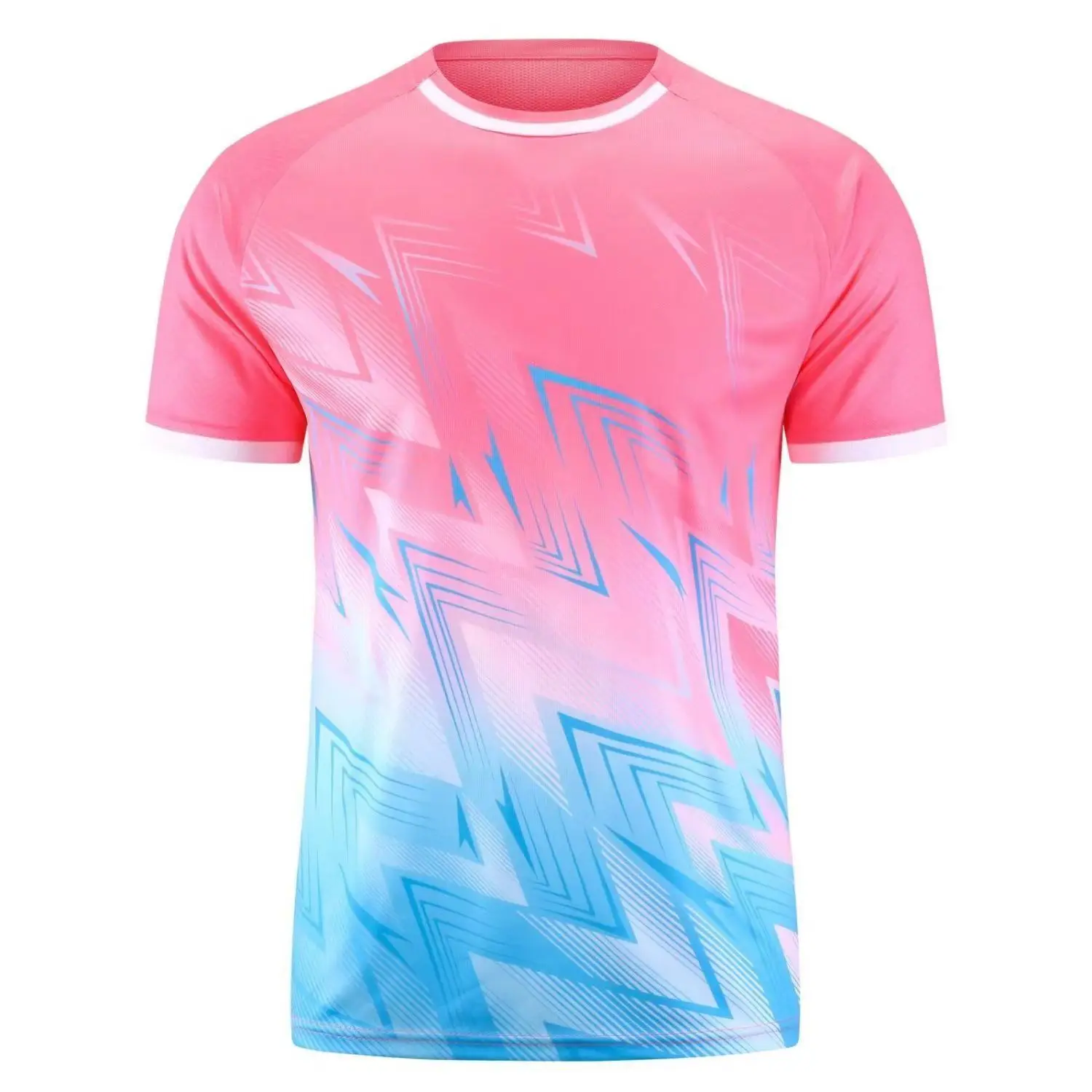 Summer Table Tennis Badminton Training Camp Sports 3D Printed Short Sleeved T-shirt Quick Drying