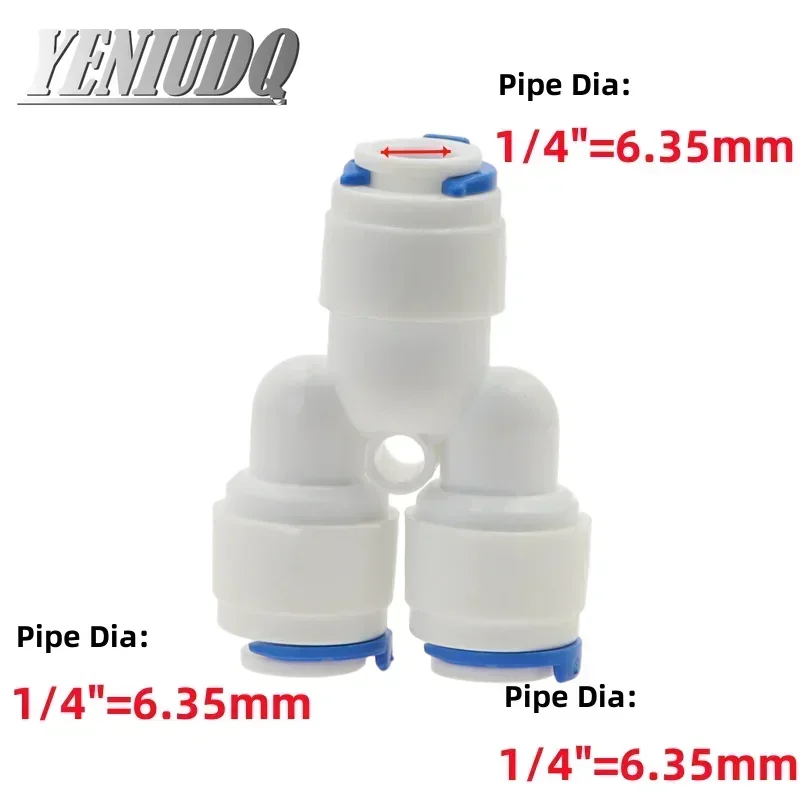 RO Water Hose Connection 1pcs RO Water Hose Connection Straight Elbow Tee Cross 1/4" 3/8" Coupling Plastic Quick Pipe Fitting Reverse Osmosis Connector