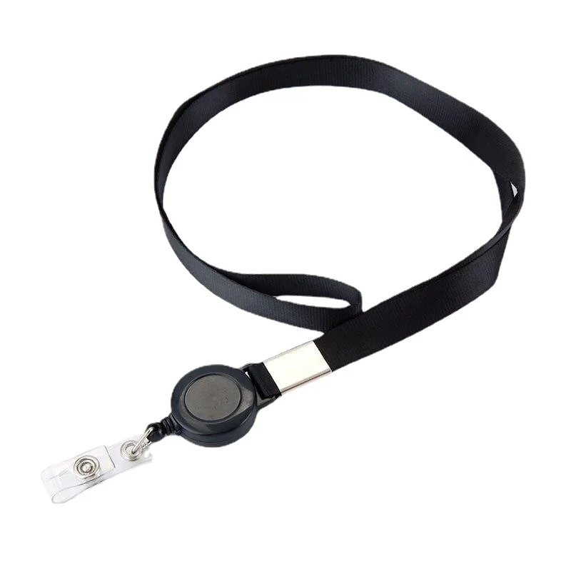 

Colorful Name Badges Lanyard for Staff ID Card Holder Chest Tag Work Card Neck Strap Rope Work Bus Card Badge Clip Retractable