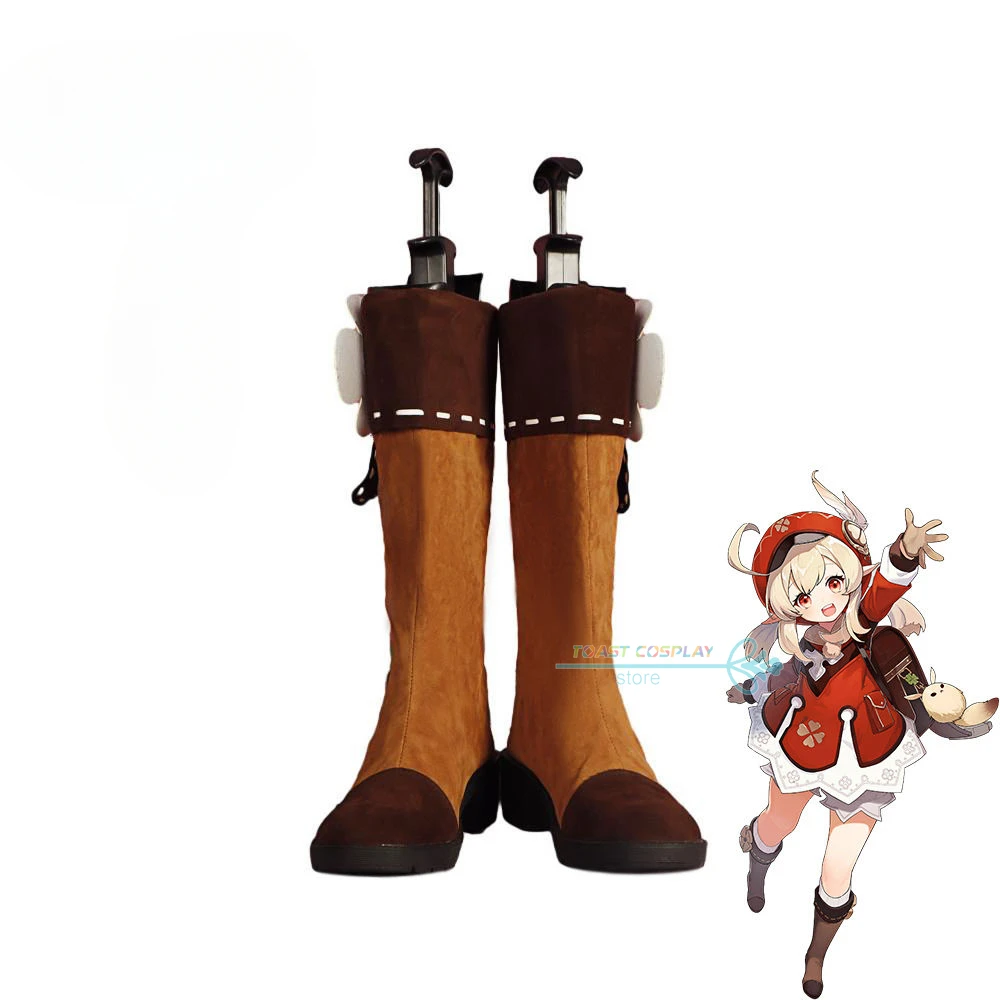 

Klee GenshinImpact Cosplay Shoes Anime Game Cos Boots Comic Klee Cosplay Costume Prop Shoes for Con Halloween Party