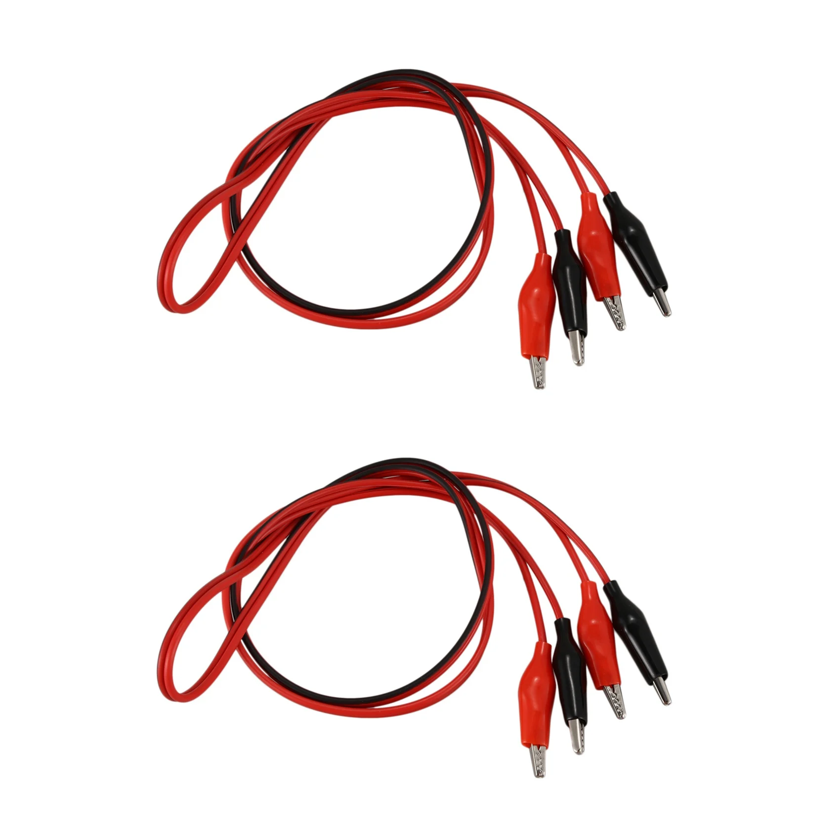 

2X 1M Double-End Alligator Clips Test Lead Jumper Wire