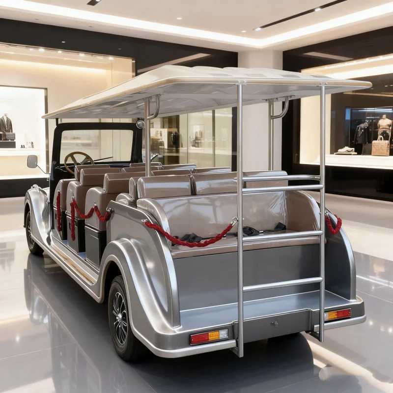 2025 New Model 5 8 11 14 Seater 5000W Electric Multi-Purpose Vehicle Car Club Golf Cart Electric Sightseeing Vintage Classic Car - Image 6