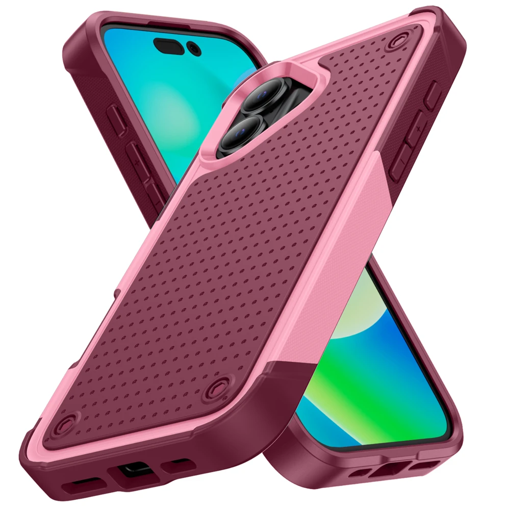 Durable Shockproof Military Armor Phone Case with PC Hard Holder Back Cover