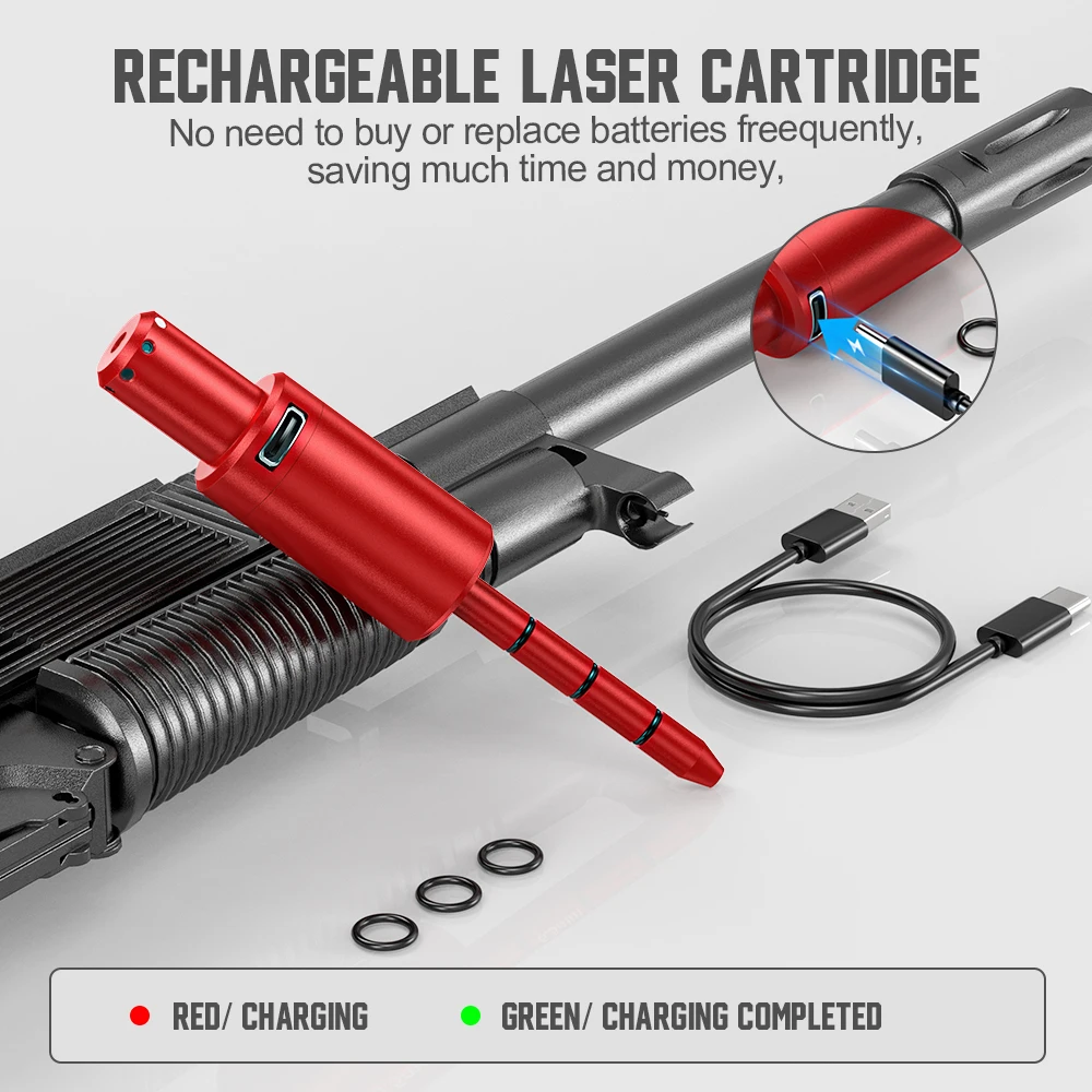 6.5MM multifunctional magnetic red green light trainer, dual-use for training and calibration