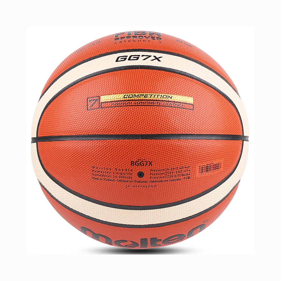 molten FIBA Official Game Ball サイズ7 Molten Basketball Official Size 7 Premium PU Leather Indoor