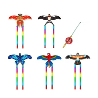 Fishing Rod Dynamic Wing Kites for Garden Funny Dynamic Bird Kites Party Supply 1