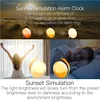 Tuya WiFi Smart Wake Up Light Workday Alarm Clock,Sunrise/Sunset Simulation 4 Alarms Snooze Function Work with Alexa Google Home 2