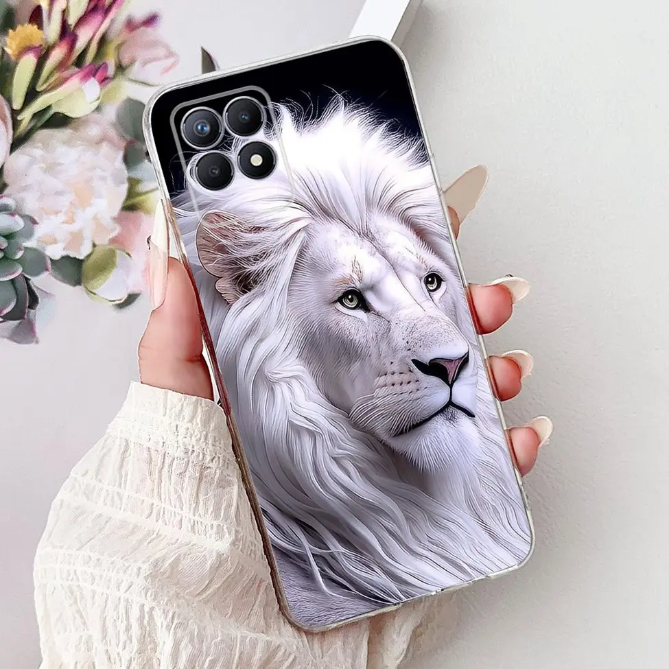 Luxury Butterfly and Love Flowers Clear Phone Case - Cool Painted Design