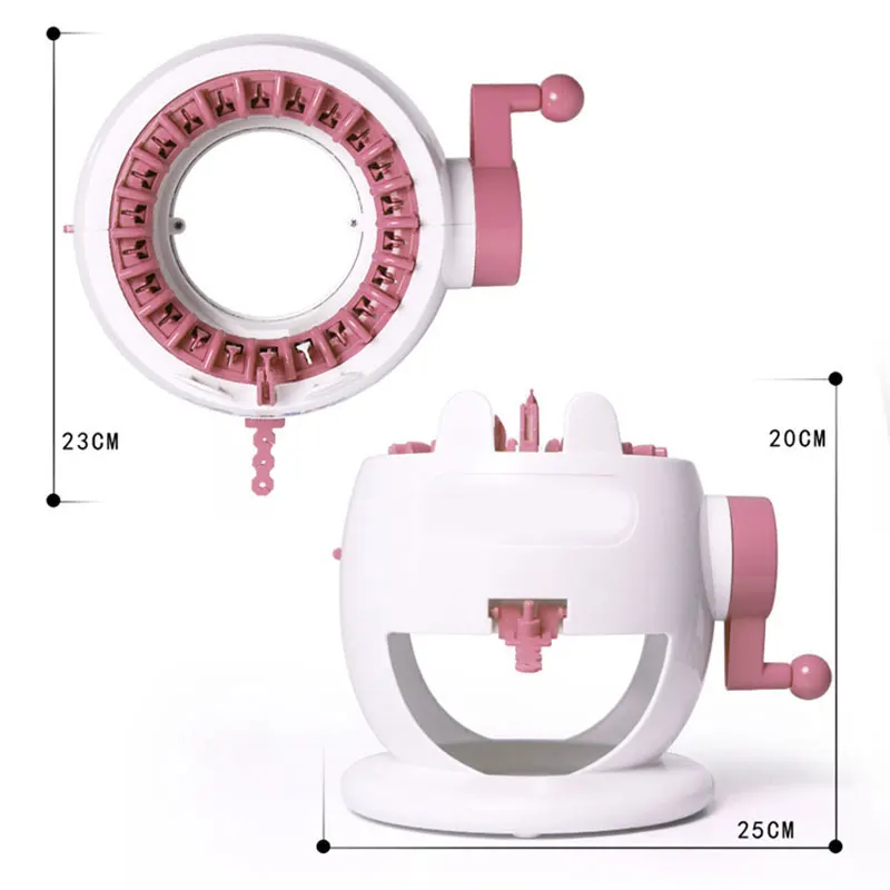 Knitting Machine Smart Weaving Loom Round Knitting Machines Board Rotating Double Knit Loom For Sock Hat &ouml;rg&uuml; Makinesi
