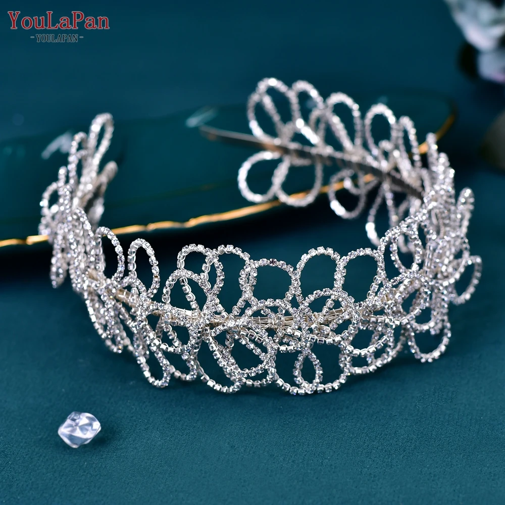 

YouLaPan Bridal Hair Hoop Wedding Bridesmaid Hair Ornament Women Headband Party Headwear Banquet Jewelry Bride Headpiece HP583