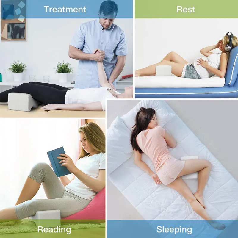 Memory Foam Wedge Contour Orthopedic Knee Pillow for Sciatica Nerve Relief, Leg, Hip and Joint Pain,Leg Support,Pregnancy Cushion - AliExpress
