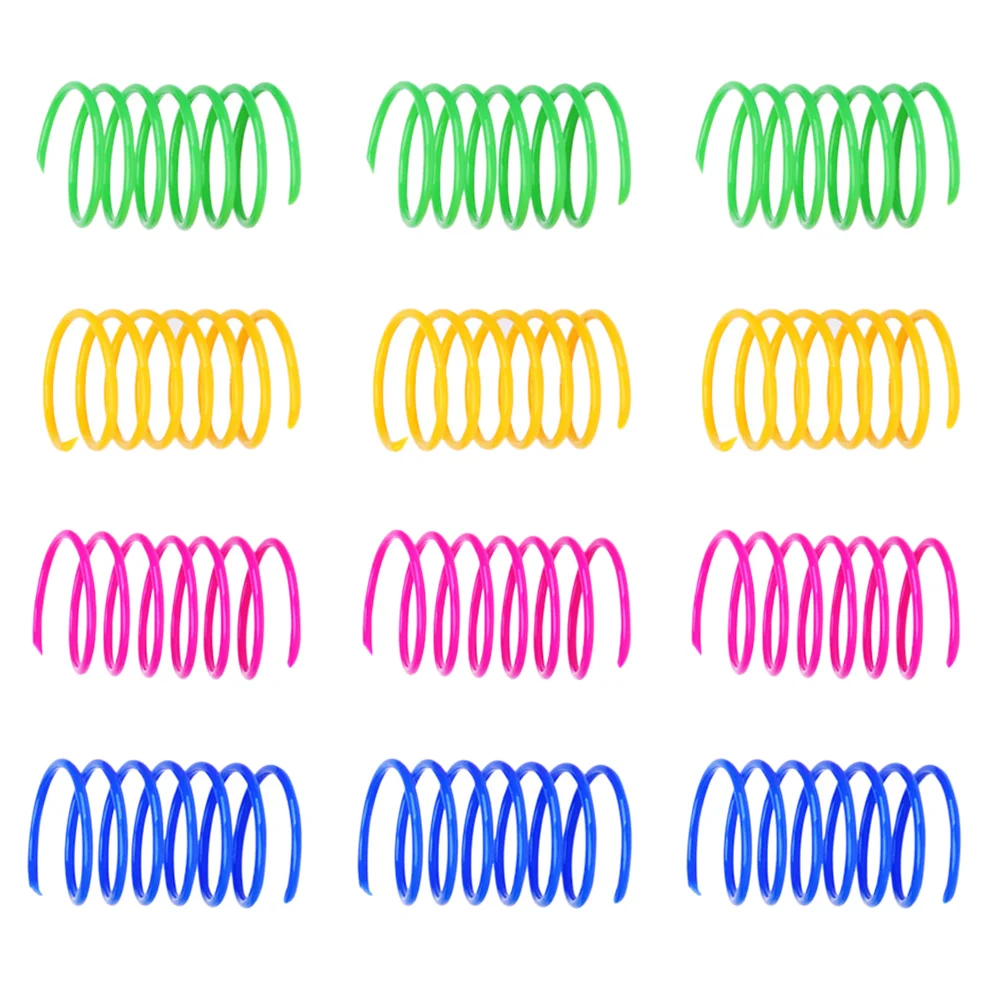 

40 Pcs Pet Cat Spring Toy Sprung Interactive Toys Springs for Playing Rubber Supplies