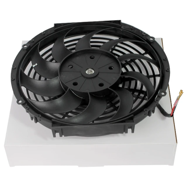 Ventana Elettrica 8 Pollici Per Radiatore - 12V 80W, 10 Pale, 2250 CFM, Reversibile Push/Pull