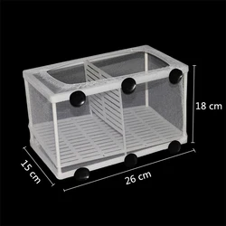 Aquarium Fish Breeding and Hatchery Isolation Box - Premium Hanging Incubator Accessory (About 26x15x18cm)