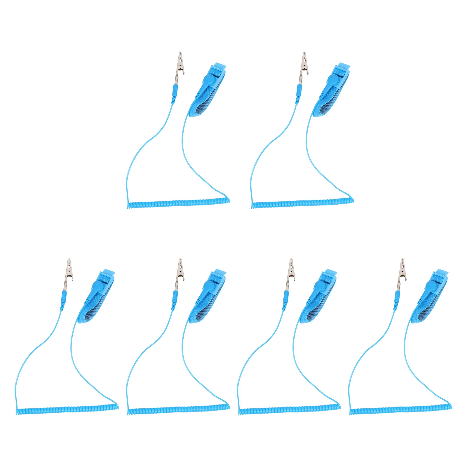 

6 Pcs Anti-static Esd Wrist Adjustable Ground Grounding Major Bracelet Anti-shock Pvc