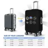 Custom Cockpit Six Dials Flight Simulator Pilot Travel Luggage Cover Dust Proof Airplane Suitcase Cover Protector Fit 18-32 Inch 6