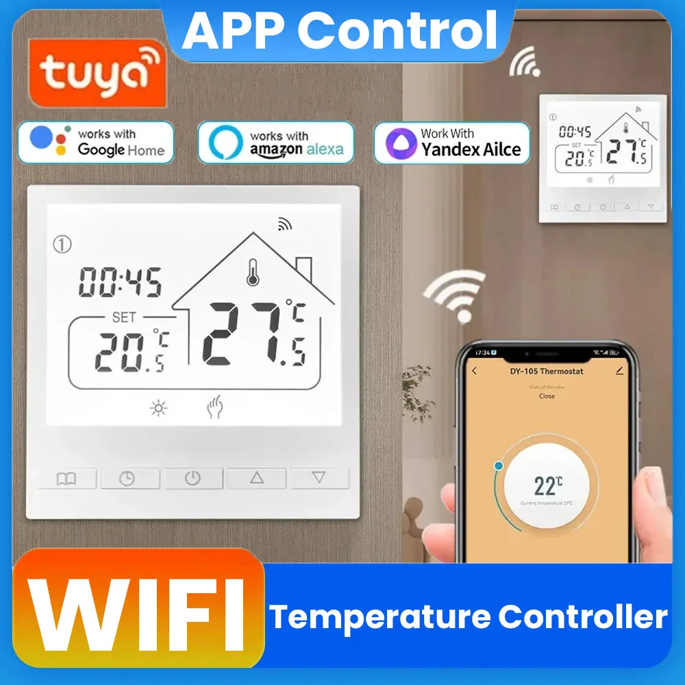 TuyaWiFiSmartThermostatAPPTemperatureControllerforElectric