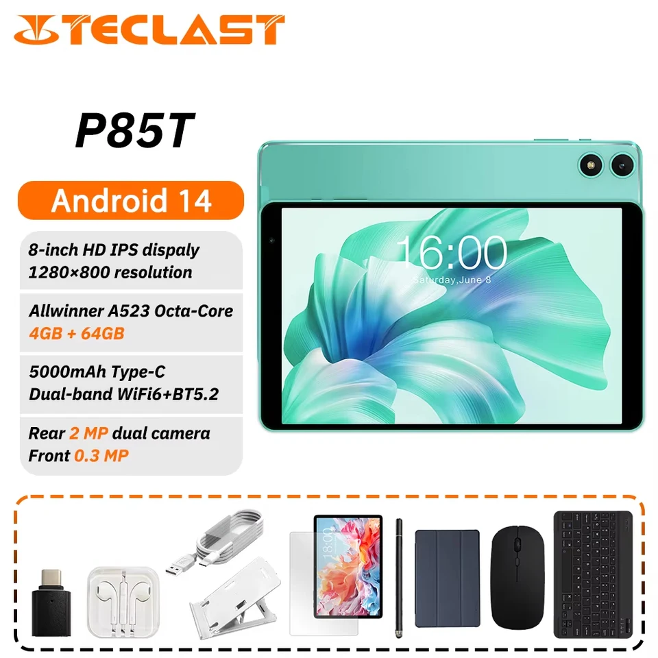 Teclast P85T タブレット A523 8コアCPU/8インチ 1280*800 HD IPS/12GB 