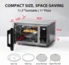 Oven Air Fryer，Convection, Speedy Combi, Even Defrost 11.3'' Turntable Sound On/Off, 27 Auto Menu&47 Recipes， 5