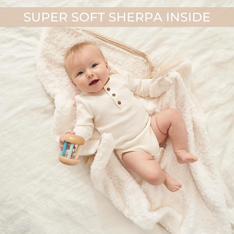 Soft Muslin Cotton Baby Blanket Double Layer Breathable and Lightweight Blanket Cozy Warm for Newborn Baby Boys Girls 4