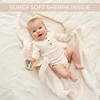 Soft Muslin Cotton Baby Blanket Double Layer Breathable and Lightweight Blanket Cozy Warm for Newborn Baby Boys Girls 4