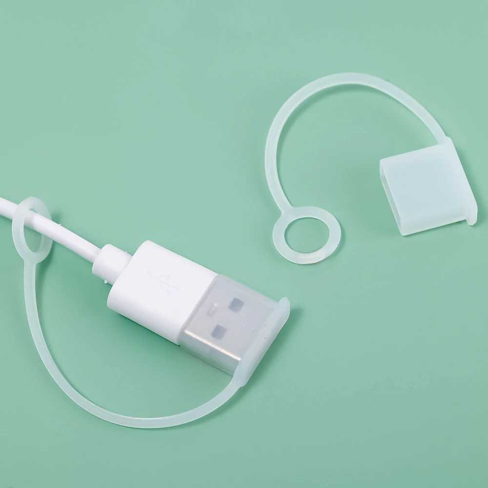 USB-A Dust Plugs with Strap – 5-Pack Dustproof & Waterproof Caps