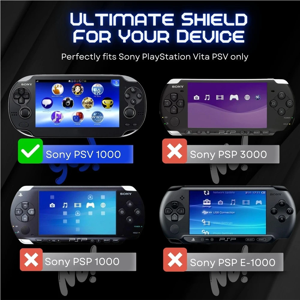 Case for PS Vita 1000 Transparent Full Cover