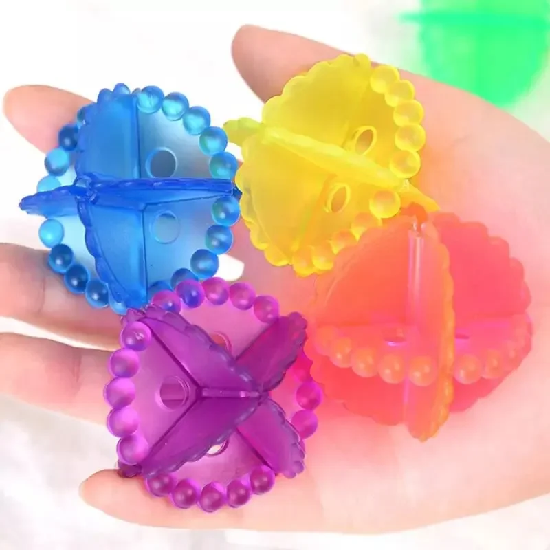 1-10pcs Silicone Laundry Balls Clothes Stain Removal and Knot Prevention Cleaning Ball Reusable Pet Hair Remover Cleaner Tools