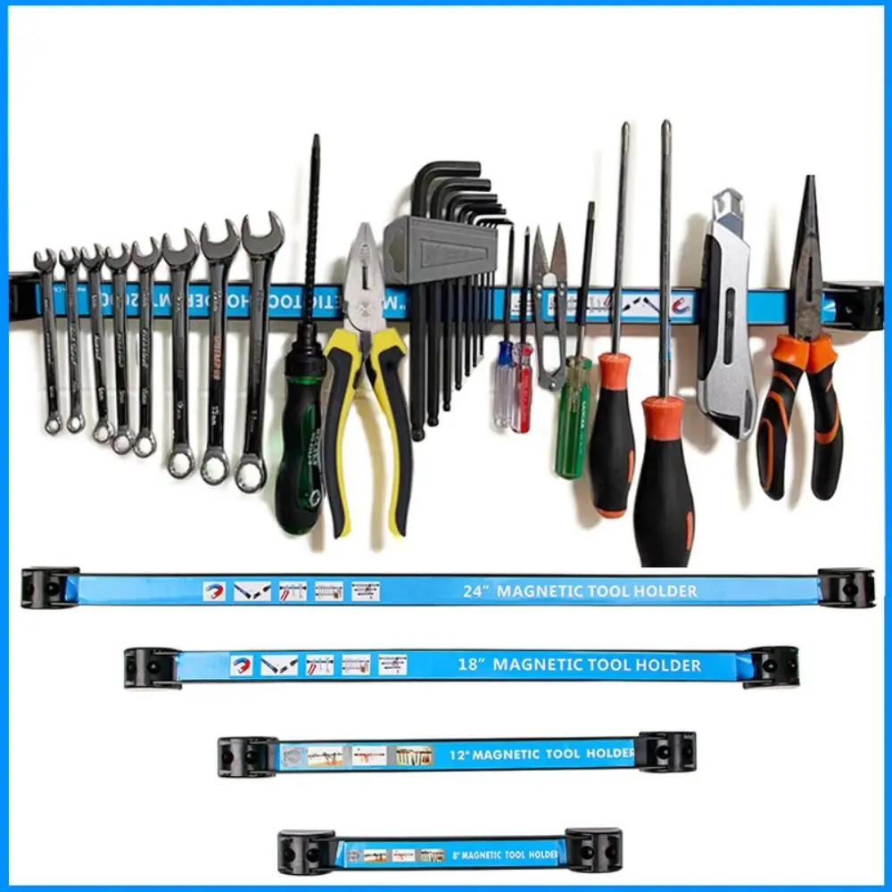 High Quality Heavy Duty Magnetic Tool Holder Space Saving Professional Wrench Holder Home Wall Mounted Tool Rack