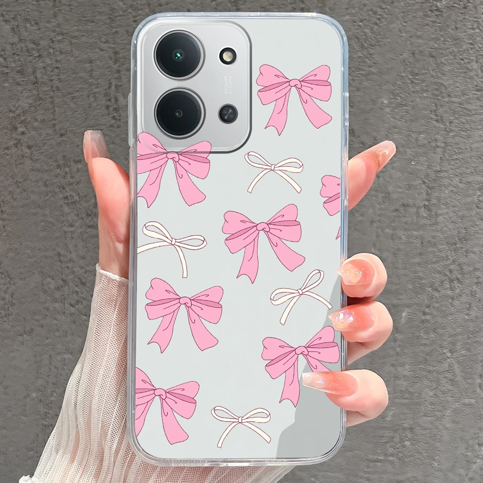 Cartoon Penguin Pig Shockproof Transparent Phone Shell Bumper