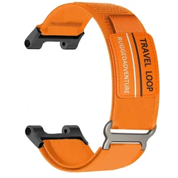 Enhanced Travel Loop Nylon Strap for Smart Watch - Sports Bracelet Design (Orange)