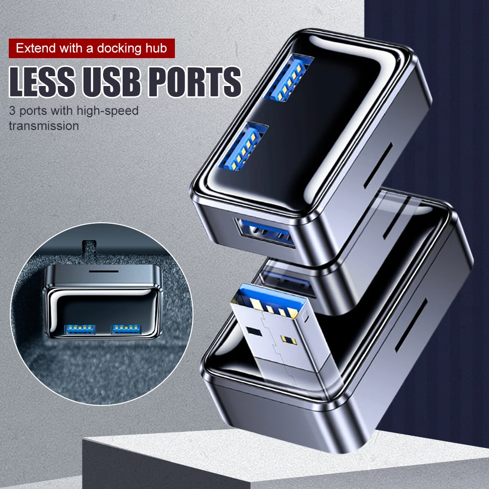 For Tesla Model 3/Model Y USB Docking Station High Speed 3 Ports Car