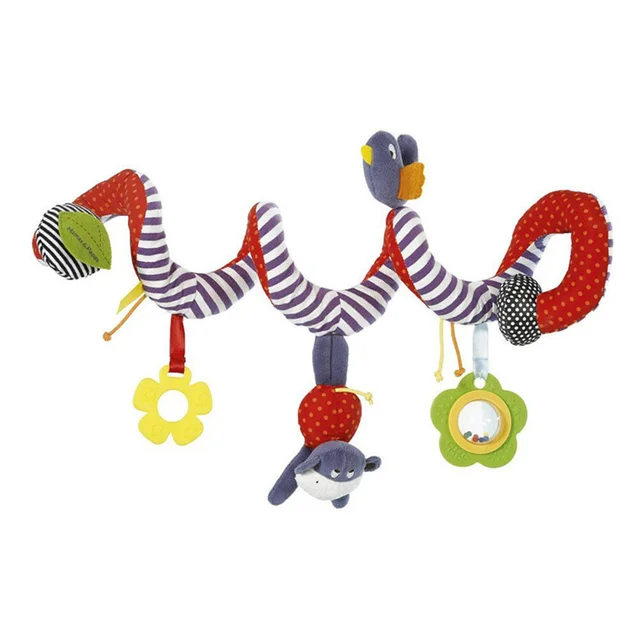 Baby Rattles Mobiles Educational Toys For Children Activity Spiral Crib Toddler Bed Bell Baby Playing Kids Stroller Hanging Doll 4