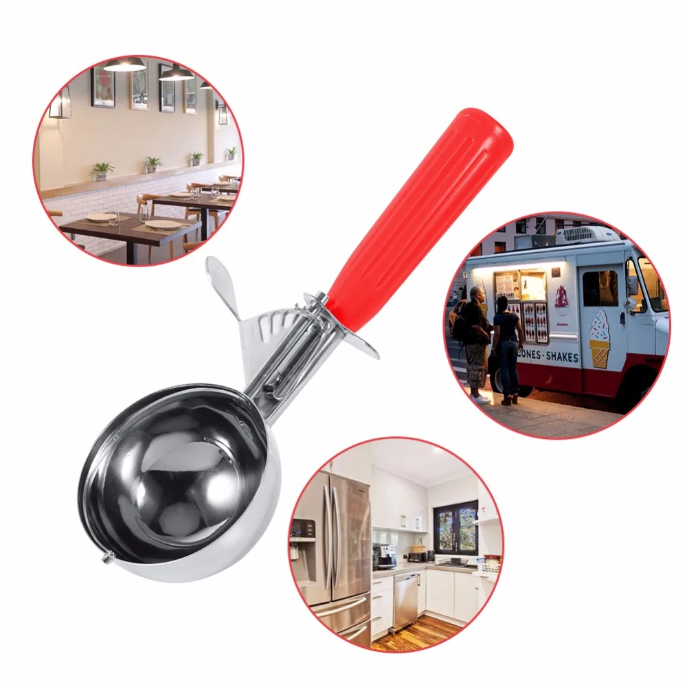 Kitchen Ice Cream Mash Potato Ball Scoop Stainless Steel Fruit Ice Ball Spoon Cream Scoop Kitchen Home Cake ice cream scoop