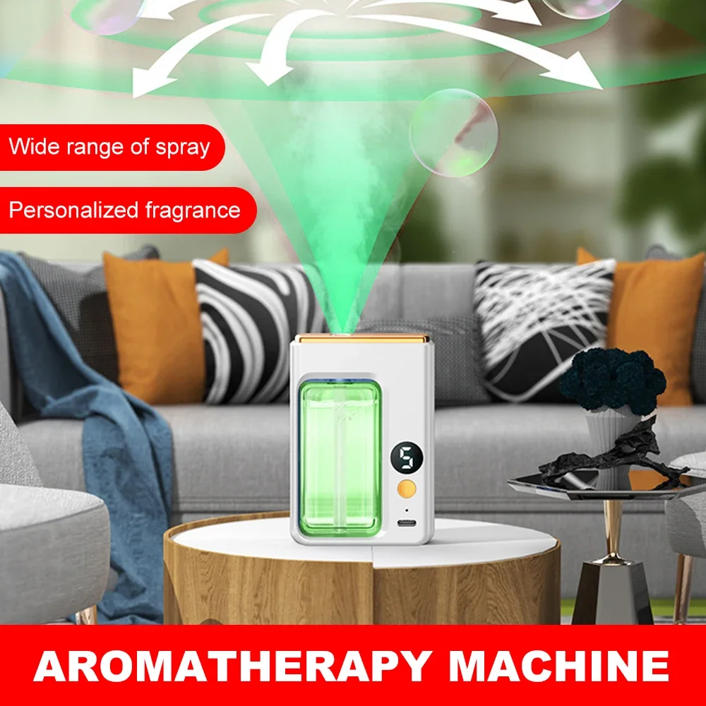 Automatic Diffuser Aromatherapy Machine Car Perfume with Display Essential Oil Humidifier Bathroom Deodorization Air Freshener