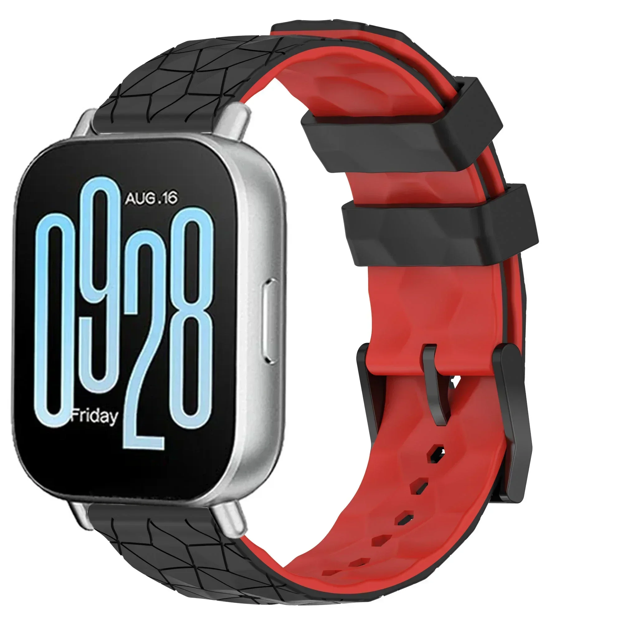 Versatile Silicone Smartwatch Strap - 22mm, Multiple Color Options