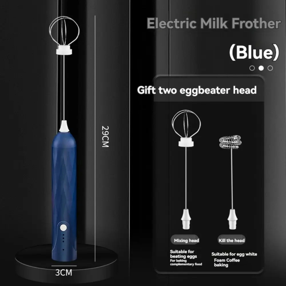 Milk Frother 1PCS Electric Double Head Wireless Mixer