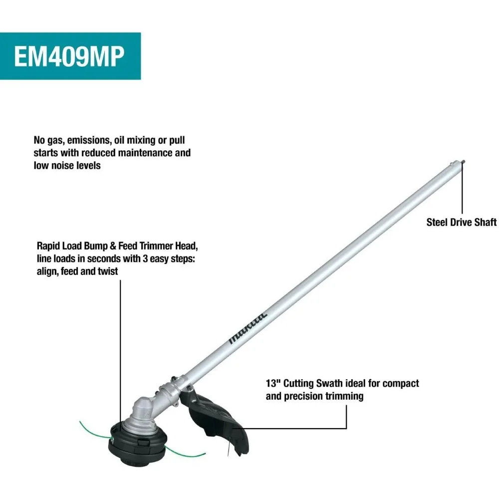 Brushless Couple Shaft Power Head Kit w/String Trimmer, Pole Saw & Articulating Hedge Trimmer Attachments (4.0Ah) 3